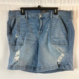 Torrid Women's Blue Denim Shorts Size: 20 plus size